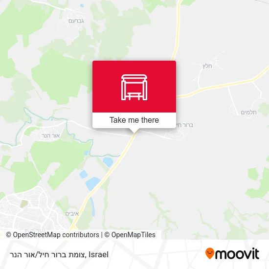 Карта צומת ברור חיל/אור הנר