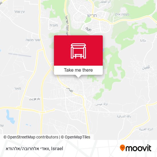 וואדי אלחרובה/אלהודא map