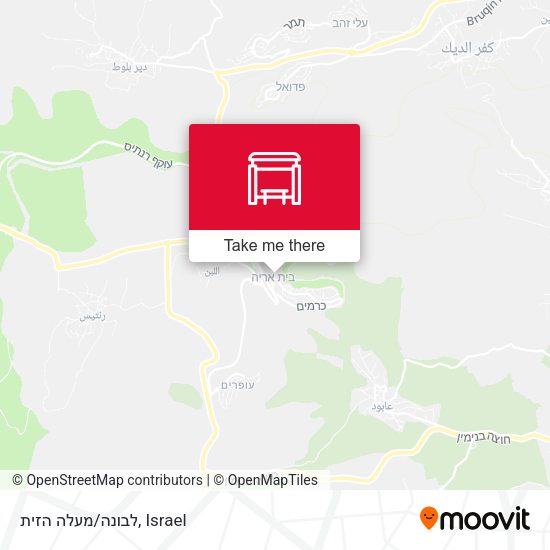 לבונה/מעלה הזית map