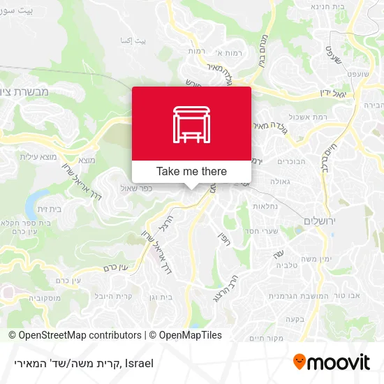 Карта קרית משה/שד' המאירי