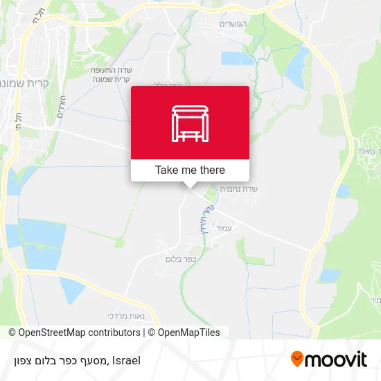 Карта מסעף כפר בלום צפון