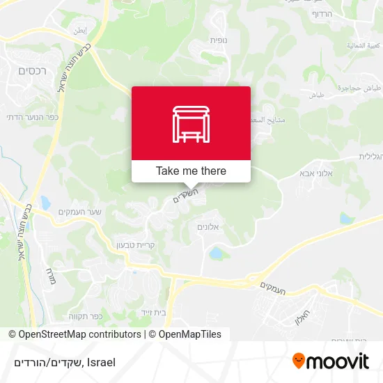 Карта שקדים/הורדים