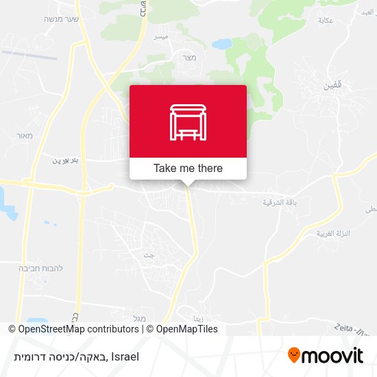 באקה/כניסה דרומית map
