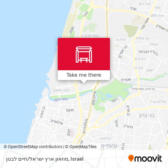Карта מוזאון ארץ ישראל/חיים לבנון