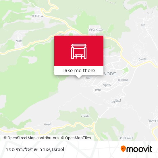 אוהב ישראל/בתי ספר map