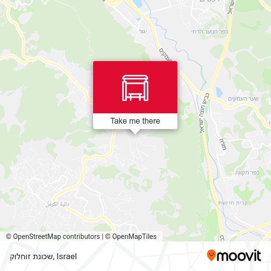 שכונת זוחלוק map
