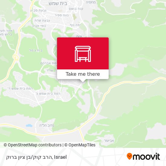 הרב קוק/בן ציון ברוק map