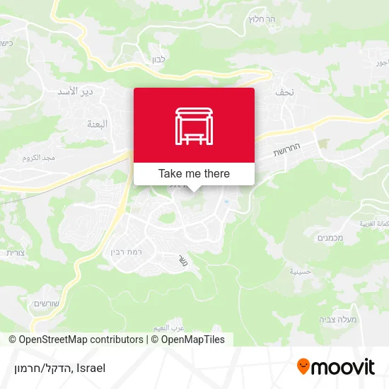 הדקל/חרמון map