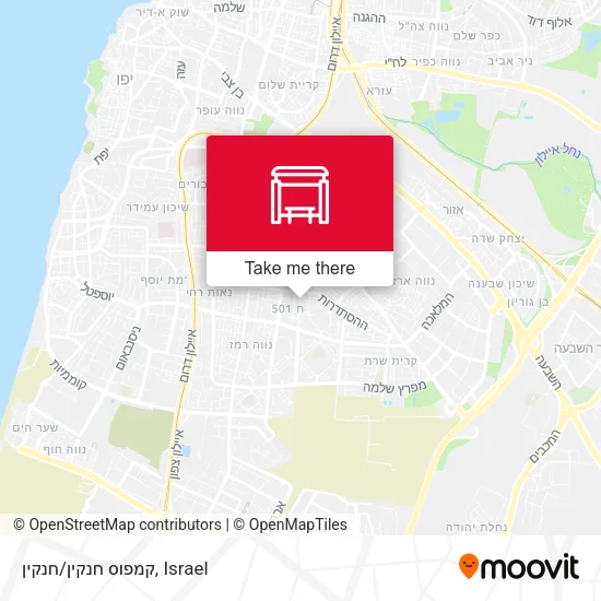 Карта קמפוס חנקין/חנקין