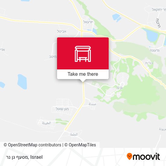 Карта מסעף גן נר
