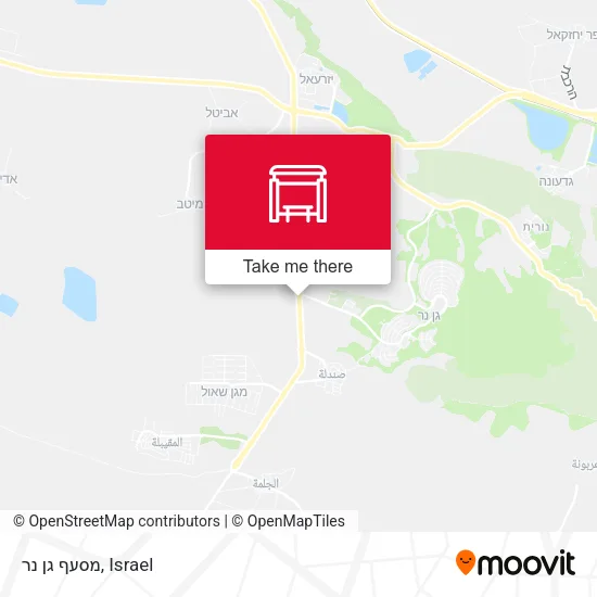 Карта מסעף גן נר