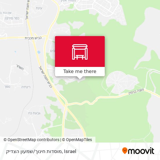 מוסדות חינוך/שמעון הצדיק map