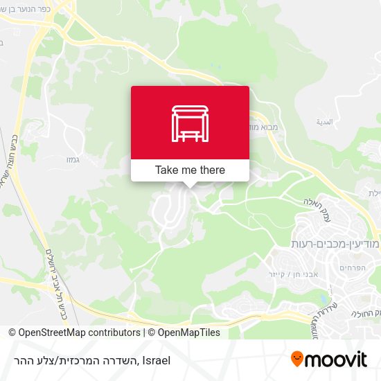 השדרה המרכזית/צלע ההר map