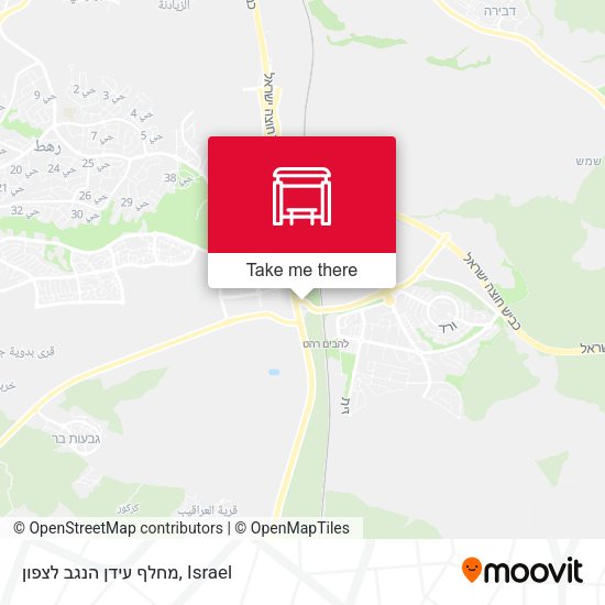 מחלף עידן הנגב לצפון map