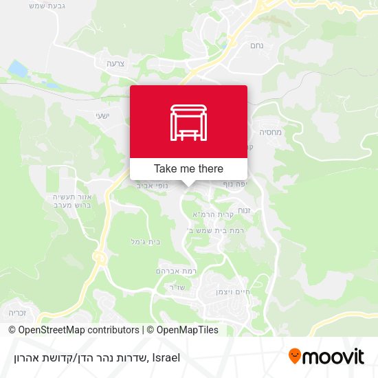 שדרות נהר הדן/קדושת אהרון map