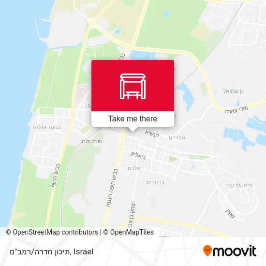 Карта תיכון חדרה/רמב''ם