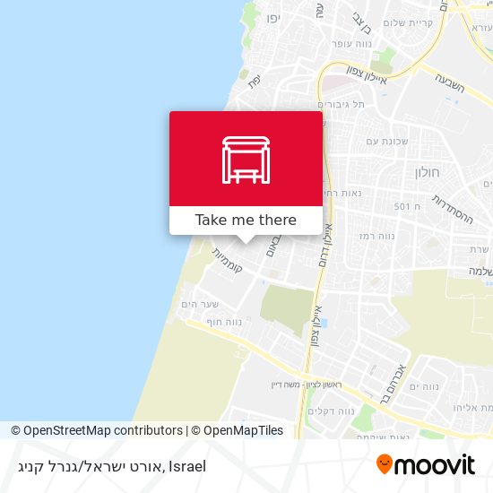 אורט ישראל/גנרל קניג map