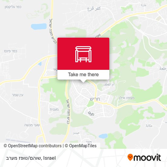 שוהם/טופז מערב map