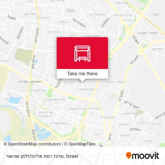 Карта מרכז רמת אליהו/זלמן שניאור