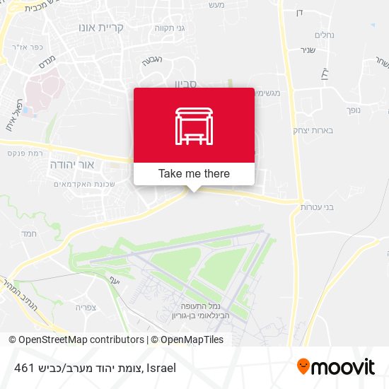 צומת יהוד מערב/כביש 461 map