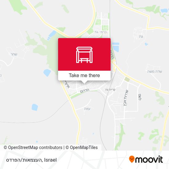 העצמאות/הפרדס map