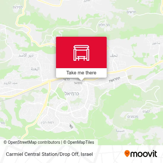 Carmiel Central Station / Drop Off map