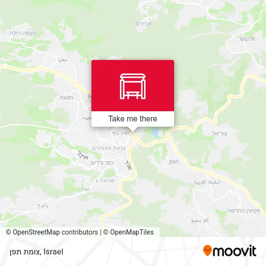 Карта צומת תפן