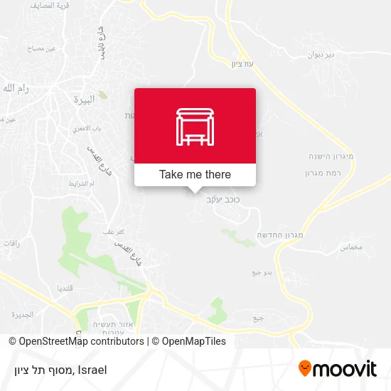 Карта מסוף תל ציון