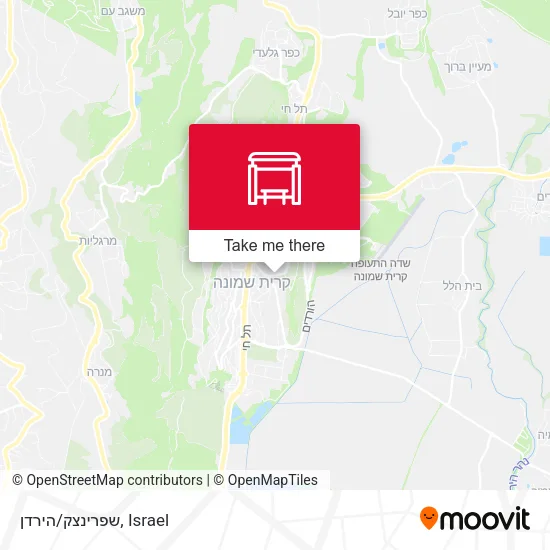 Карта שפרינצק/הירדן