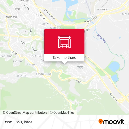 Карта טכניון מרכז