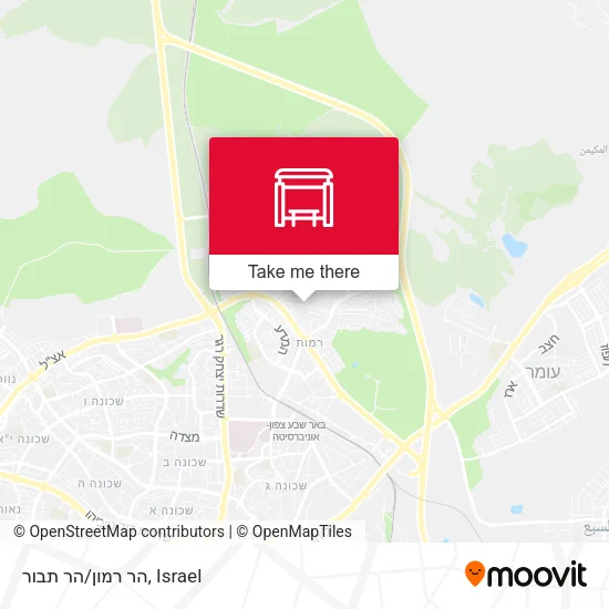 Карта הר רמון/הר תבור