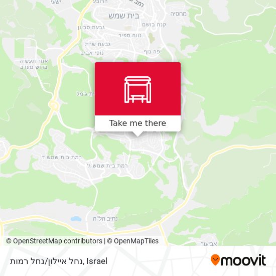 נחל איילון/נחל רמות map