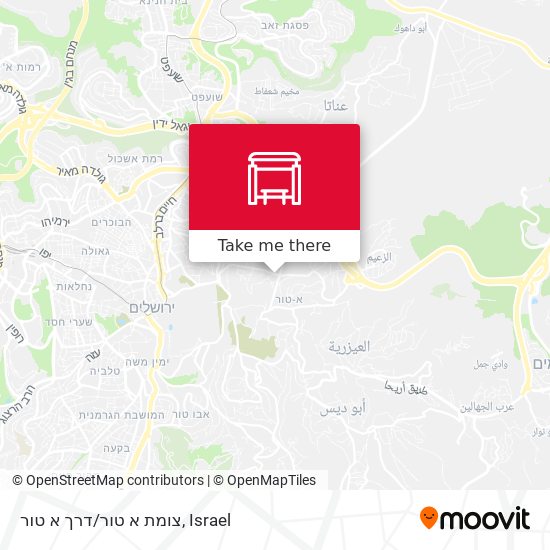 צומת א טור/דרך א טור map