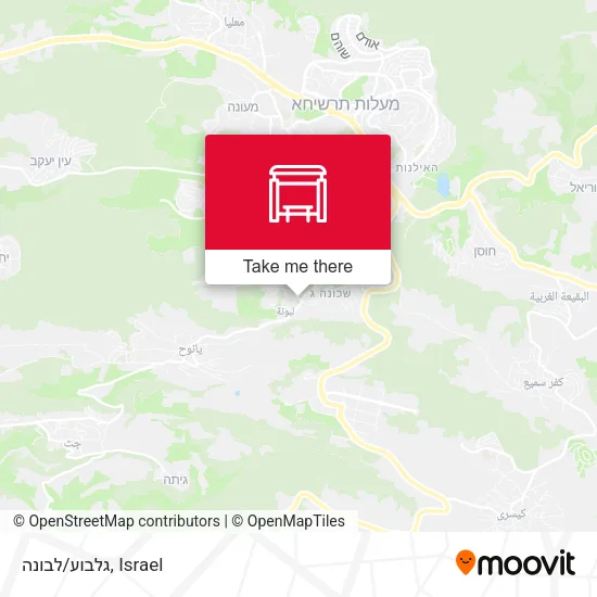 Карта גלבוע/לבונה