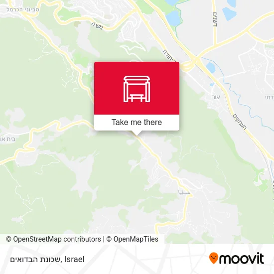 Карта שכונת הבדואים