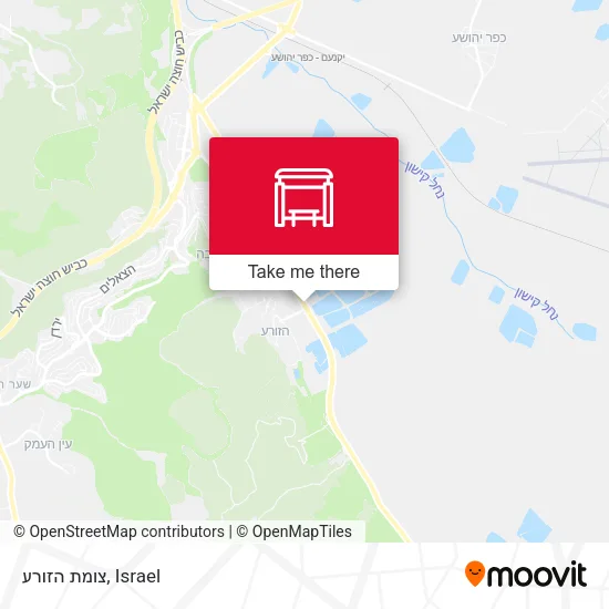 Карта צומת הזורע