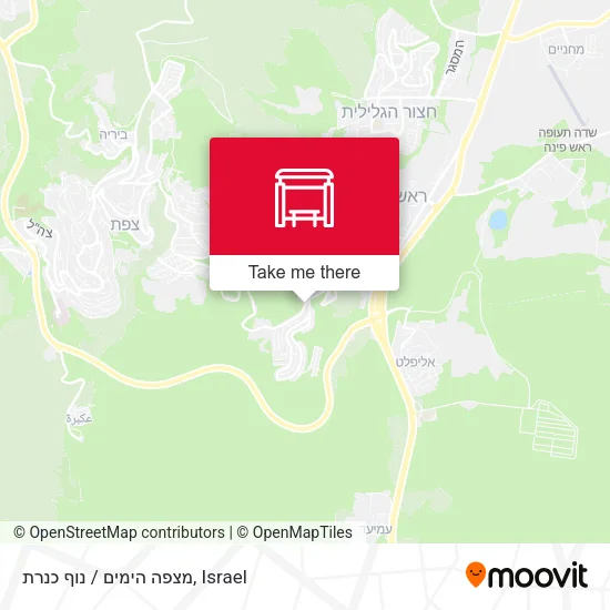 Карта מצפה הימים / נוף כנרת