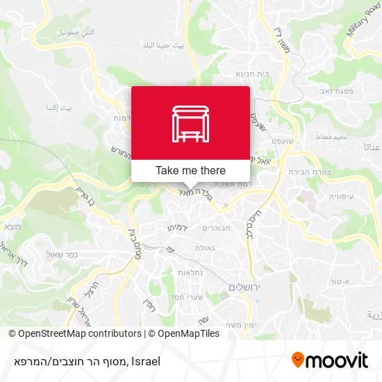 Карта מסוף הר חוצבים/המרפא