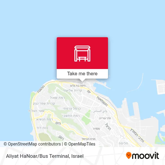 Aliyat HaNoar/Bus Terminal map
