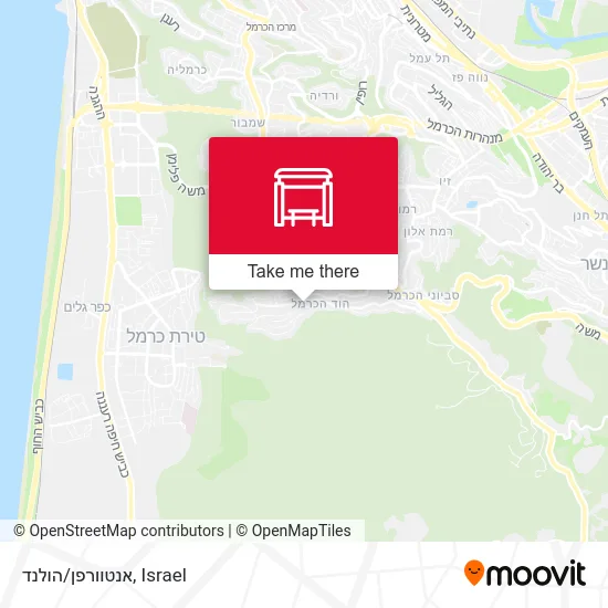 Карта אנטוורפן/הולנד