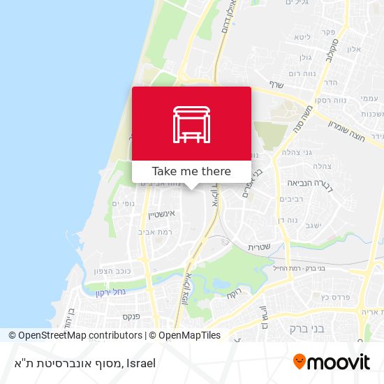 מסוף אונברסיטת ת''א map