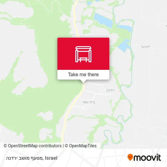 Карта מסעף מושב ירדנה