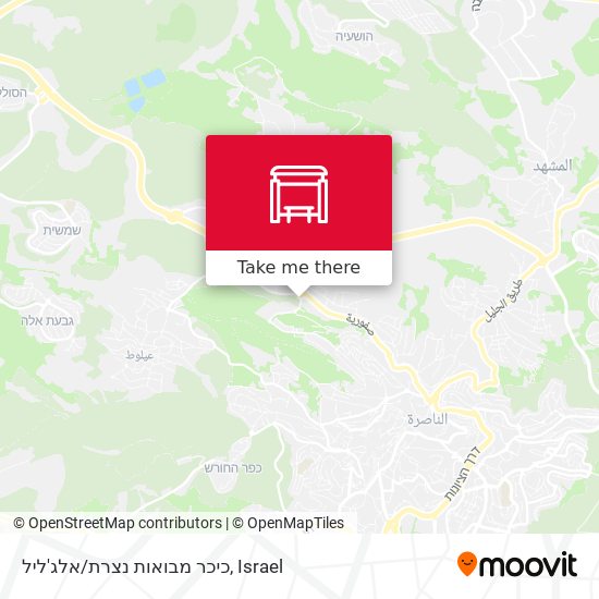 Карта כיכר מבואות נצרת/אלג'ליל