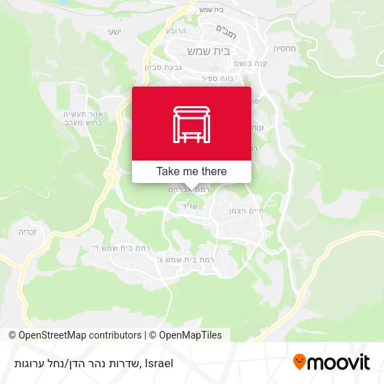Карта שדרות נהר הדן/נחל ערוגות