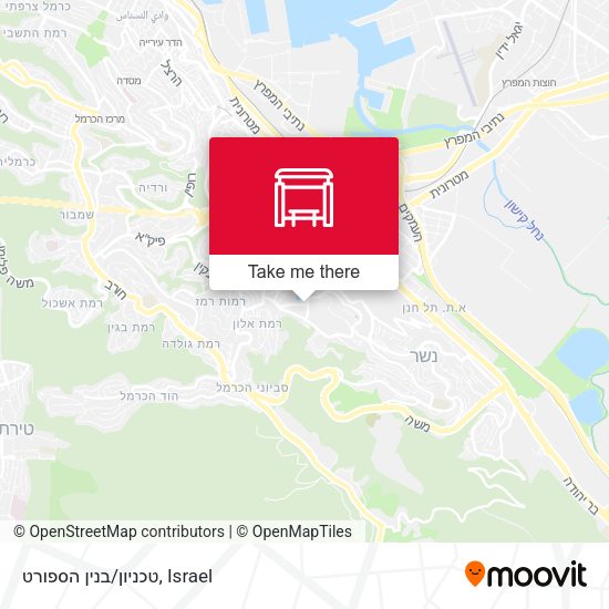 טכניון/בנין הספורט map