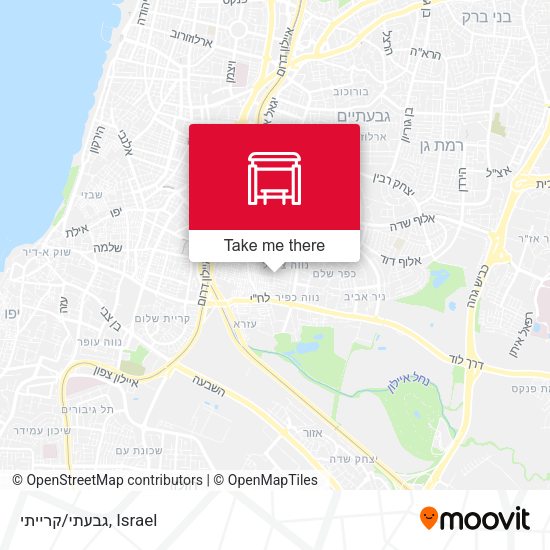 גבעתי/קרייתי map