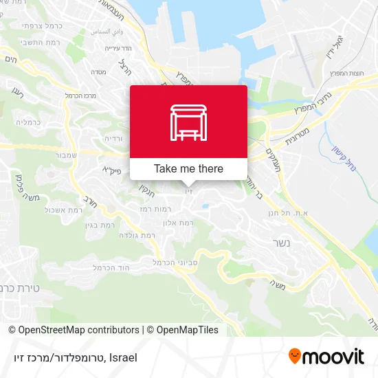 Карта טרומפלדור/מרכז זיו