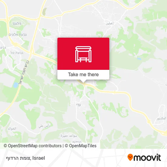 Карта צומת הרדוף