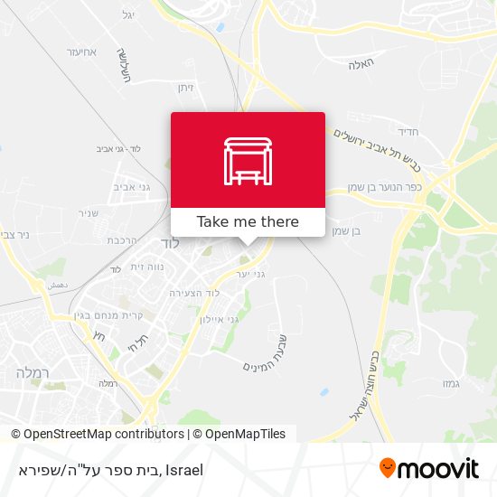 Карта בית ספר על''ה/שפירא