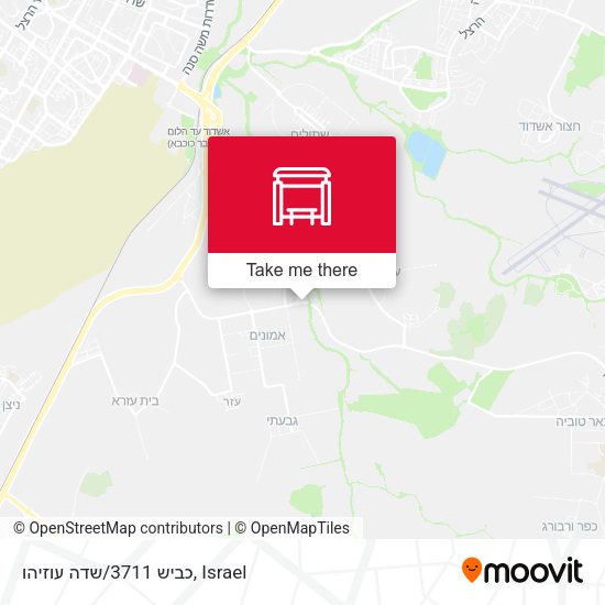 כביש 3711/שדה עוזיהו map